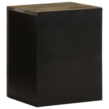 vidaXL Ντουλάπι Μπάνιου Επιτοίχιο 38x33x48cm από Μασίφ Ξύλο Μάνγκο