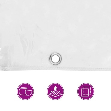 vidaXL Κάλυμμα φυτών με οπές 2x8 m PVC