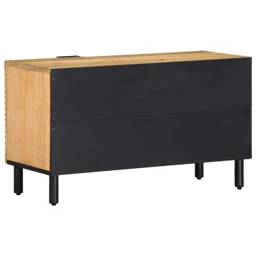 vidaXL Ντουλάπι τηλεόρασης καφέ 80x31,5x46cm από μασίφ ξύλο Mango 1 τεμ.