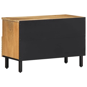 vidaXL Ντουλάπι τηλεόρασης καφέ 70x33x46cm μασίφ ξύλο Mango 1 τεμ.