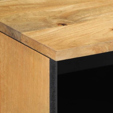 vidaXL Ντουλάπι τηλεόρασης καφέ 70x33x46cm μασίφ ξύλο Mango 1 τεμ.