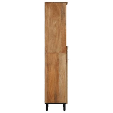 vidaXL ντουλάπι μπάνιου καφέ 38x33x160cm μασίφ ξύλο Mango