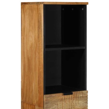vidaXL ντουλάπι μπάνιου καφέ 38x33x160cm μασίφ ξύλο Mango