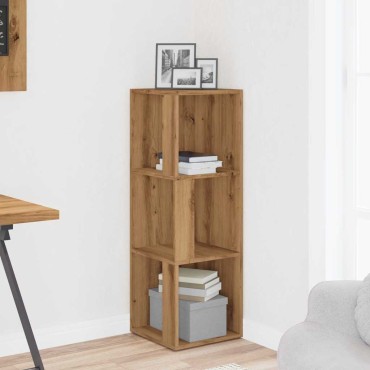 vidaXL Γωνιακό ντουλάπι Artisan Oak 33x33x100cm Κατασκευασμένο ξύλο