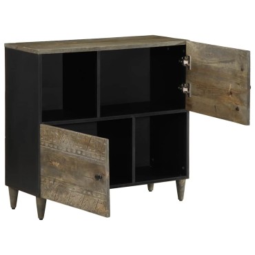 vidaXL Sideboard 80x33x75cm μασίφ ξύλο Mango 1 τεμ.