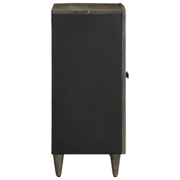vidaXL Sideboard ανοιχτό γκρι 60x33,5x75cm μασίφ ξύλο Mango