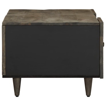 vidaXL Τραπεζάκι σαλονιού ανοιχτό γκρι 100x54x40cm μασίφ ξύλο Mango 1 τεμ.