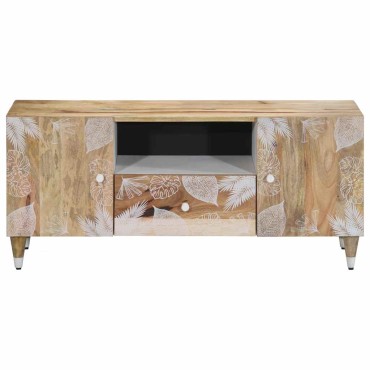 ντουλάπι τηλεόρασης vidaXL 105x33,5x46cm μασίφ ξύλο Mango
