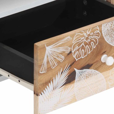 ντουλάπι τηλεόρασης vidaXL 105x33,5x46cm μασίφ ξύλο Mango