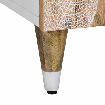 ντουλάπι τηλεόρασης vidaXL 105x33,5x46cm μασίφ ξύλο Mango