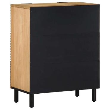 vidaXL Sideboard καφέ 60x33x75cm μασίφ ξύλο Mango