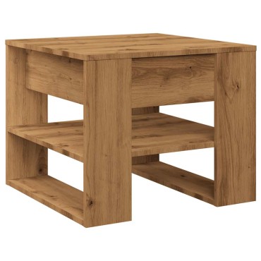vidaXL Τραπεζάκι σαλονιού Artisan Oak 55,5x55x45cm Κατασκευασμένο ξύλο 1 τεμ.
