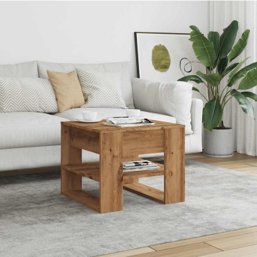 vidaXL Τραπεζάκι σαλονιού Artisan Oak 55,5x55x45cm Κατασκευασμένο ξύλο 1 τεμ.