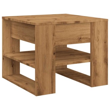 vidaXL Τραπεζάκι σαλονιού Artisan Oak 55,5x55x45cm Κατασκευασμένο ξύλο 1 τεμ.