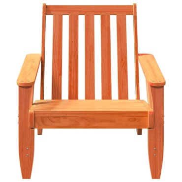 vidaXL Καρέκλες Adirondack κήπου 2 τεμ. κερί καφέ 75x77x77cm