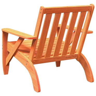 vidaXL Καρέκλες Adirondack κήπου 2 τεμ. κερί καφέ 75x77x77cm