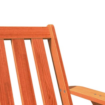 vidaXL Καρέκλες Adirondack κήπου 2 τεμ. κερί καφέ 75x77x77cm