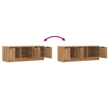 vidaXL Ντουλάπι τηλεόρασης Artisan Oak 102x35x36,5cm