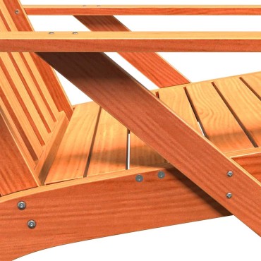 vidaXL Καρέκλα κήπου Adirondack Wax Brown 75x77x77cm 1 τεμ.