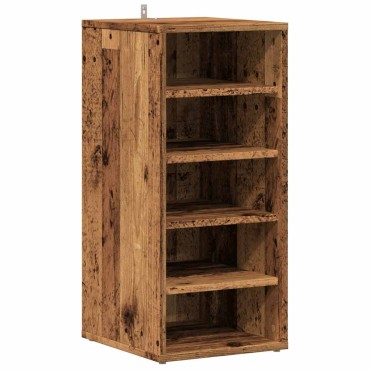 vidaXL Παπουτσοθήκη Παλιό Ξύλο 32x35x70cm από Μοριοσανίδα