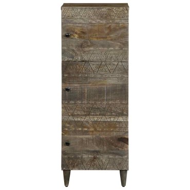 vidaXL Ντουλάπι 40x33x110cm από Μασίφ Ξύλο Μάνγκο 1 τεμ.