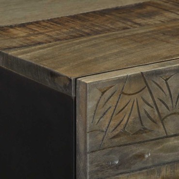 vidaXL Ντουλάπι 40x33x110cm από Μασίφ Ξύλο Μάνγκο 1 τεμ.