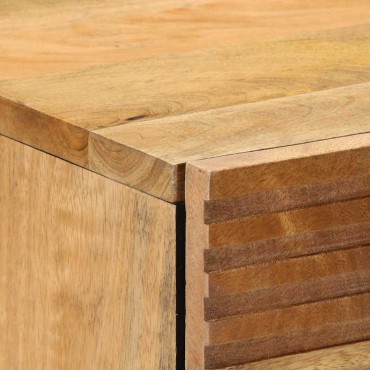vidaXL Κομοδίνο καφέ 50x33x60cm μασίφ ξύλο Mango 1 τεμ.