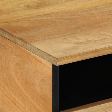 vidaXL Τραπεζάκι σαλονιού καφέ 80x54x40cm μασίφ ξύλο Mango 1 τεμ.