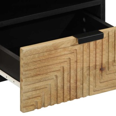 vidaXL Τραπεζάκι σαλονιού καφέ 80x54x40cm μασίφ ξύλο Mango 1 τεμ.