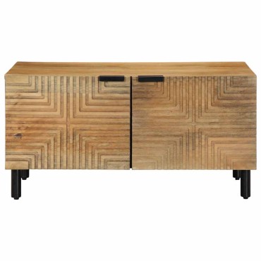 vidaXL Τραπεζάκι σαλονιού καφέ 80x50x40cm μασίφ ξύλο Mango 1 τεμ.