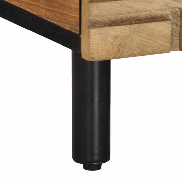 vidaXL Τραπεζάκι σαλονιού καφέ 80x50x40cm μασίφ ξύλο Mango 1 τεμ.