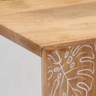 vidaXL Highboard 60x33,5x100cm μασίφ ξύλο Mango