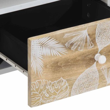 ντουλάπι τηλεόρασης vidaXL 100x33,5x46cm μασίφ ξύλο Mango