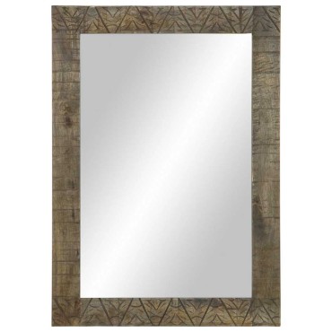 vidaXL Καθρέφτης μπάνιου 50x2,5x70cm από μασίφ ξύλο Mango