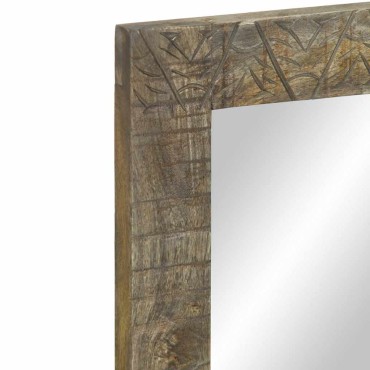 vidaXL Καθρέφτης μπάνιου 50x2,5x70cm από μασίφ ξύλο Mango