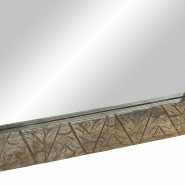 vidaXL Καθρέφτης μπάνιου 50x2,5x70cm από μασίφ ξύλο Mango