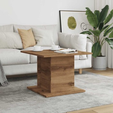 vidaXL Τραπεζάκι σαλονιού Artisan Oak 55,5x55,5x40cm 1 τεμ.