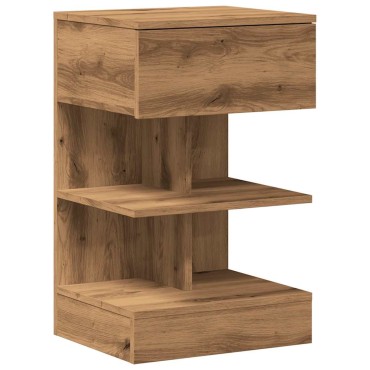 vidaXL Κομοδίνο ντουλάπι Artisan Oak 40x35x65cm Κατασκευασμένο ξύλο 1 τεμ.