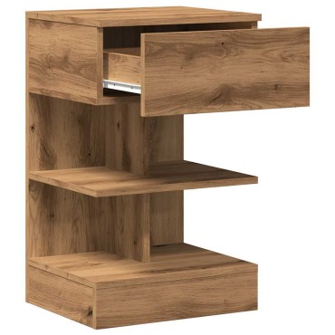 vidaXL Κομοδίνο ντουλάπι Artisan Oak 40x35x65cm Κατασκευασμένο ξύλο 1 τεμ.