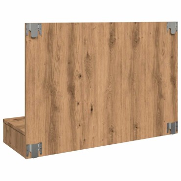 vidaXL Ντουλάπι καθρέφτη με LED Artisan Oak 90x31,5x62cm 1 τεμ.
