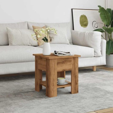 vidaXL Τραπεζάκι σαλονιού Artisan Oak 40x40x42cm Κατασκευασμένο ξύλο 1 τεμ.