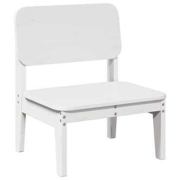 Καρέκλα κήπου vidaXL Λευκό 60x52,5x72cm Ξύλο πεύκο μασίφ 1 τεμ.