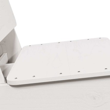 vidaXL Καρέκλες κήπου 2 τεμ. Λευκό 60x64x70,5cm Ξύλο πεύκο μασίφ