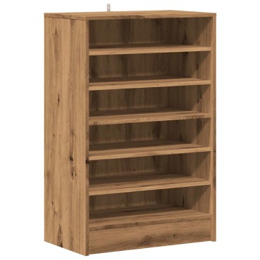 vidaXL Παπουτσοθήκη Αρτισιανή Δρυς 60x35x92cm Επεξεργασμένο Ξύλο