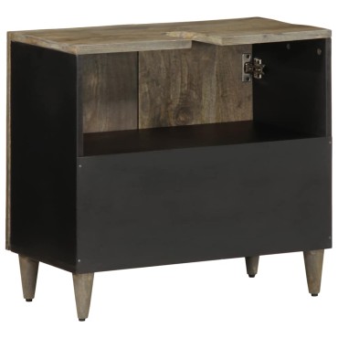 vidaXL Ντουλάπι Μπάνιου 62x33x58cm από Μασίφ Ξύλο Μάνγκο