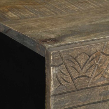 vidaXL Ντουλάπι Μπάνιου 62x33x58cm από Μασίφ Ξύλο Μάνγκο