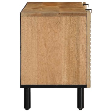 vidaXL Ντουλάπι τηλεόρασης καφέ 105x33x46cm από μασίφ ξύλο Mango 1 τεμ.