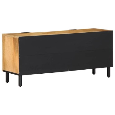 vidaXL Ντουλάπι τηλεόρασης καφέ 105x33x46cm από μασίφ ξύλο Mango 1 τεμ.
