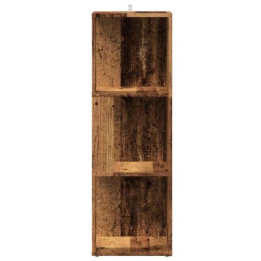 vidaXL Γωνιακό ντουλάπι παλιό ξύλο 33x33x100cm Ξύλο μηχανής