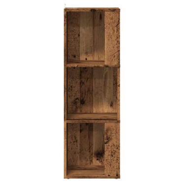 vidaXL Γωνιακό ντουλάπι παλιό ξύλο 33x33x100cm Ξύλο μηχανής
